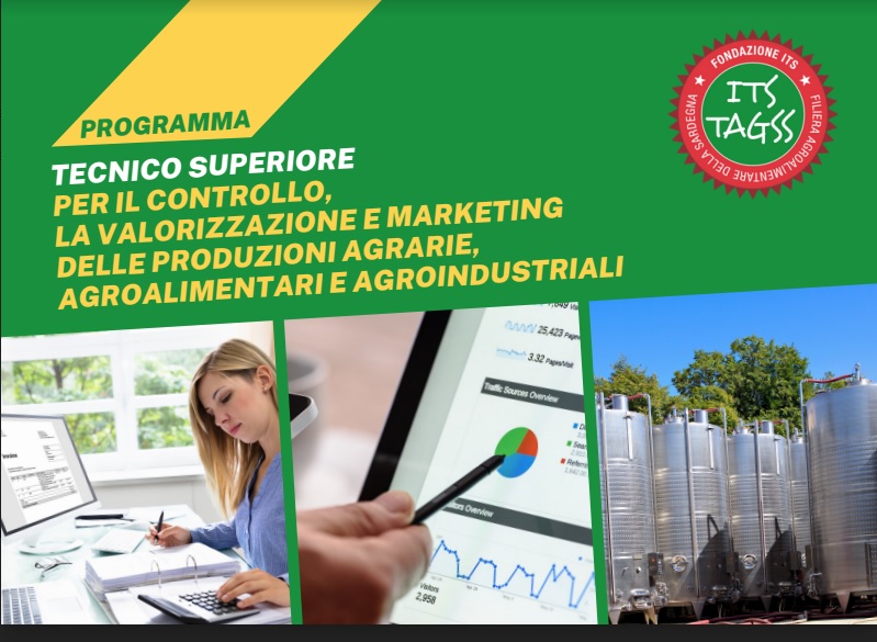 La Fondazione ITS TAGSS organizza a Nuoro il corso per “Tecnico superiore per il controllo, la valorizzazione e marketing delle produzioni agrarie, agroalimentari e agroindustriali”
